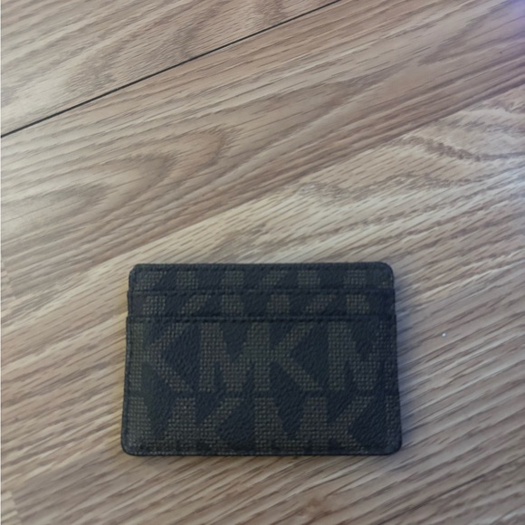 Michael Kors Dark Brown Card & Key Slot Holder with Gold Plate - Picture 4 of 5